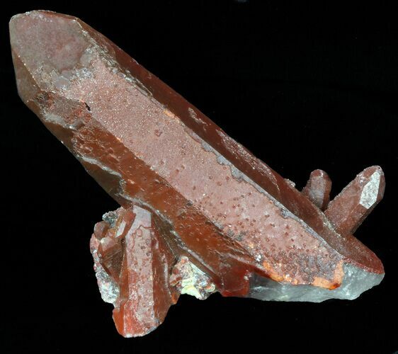 Natural Red Quartz Crystals - Morocco #57230